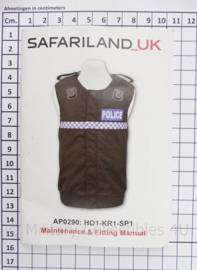 Police Scotland Safariland kogelwerend vest handleiding - 15 x 10 cm - origineel