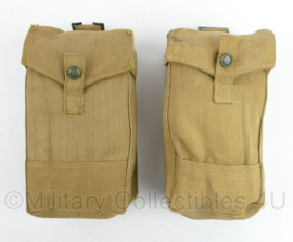 WO2 Britse Basic pouch paar 1941 - 12 x 8 x 22 cm - origineel