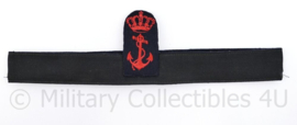 Korps Mariniers platte pet insigne met band - 30 x 3,5 cm - origineel