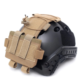 Tactical Night Vision contra weight  & Battery pouch voor MICH helm - COYOTE