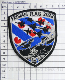 KLU Koninklijke Luchtmacht Frisian Flag 2022 embleem - met klittenband - 10 x 8 cm