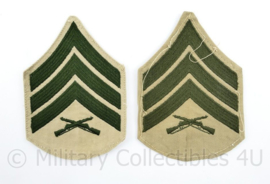 USMC US Marine Corps rang emblemen - Sergeant - 13 x 9 cm - origineel