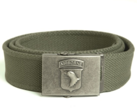 Broekriem met 101st Airborne logo -  groen