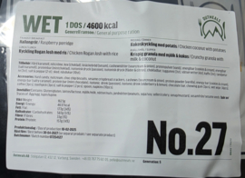 1 zak 24uurs rantsoen Maaltijd zak 24 Hour OUTMEALS General Ration  Army 4600 kcal - menu 2 of menu 17 - houdbaar 2027