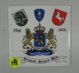 Tegel Koninklijke Marechaussee - Brigade Bergen BRD - 15 x 15 cm - origineel