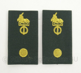 KL Landmacht DT2000 rang epauletten Korps/Regiment Adjudant - per paar - afmeting 5 x 9 cm - origineel