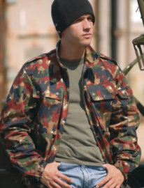 Zwitserse TAZ 83 of TASS 83 camo jasje M70 met rits - maat 48 of 56 - origineel