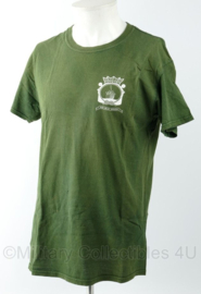 KMARNS Korps Mariniers ARUBA "Ken Mijn Kracht"shirt groen - maat Medium - gedragen - origineel