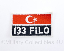 Turkse luchtmacht embleem 133 FILO - instructeurs opleidingseenheid - 8 x 4,5 cm - origineel