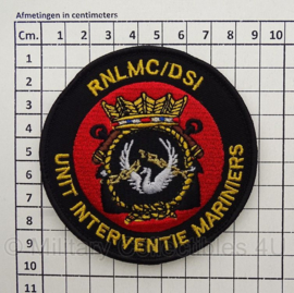 RNLMC/DSI  Royal Netherlands Marine Corps Dienst Speciale interventies  - met klittenband - 9 x 9 cm