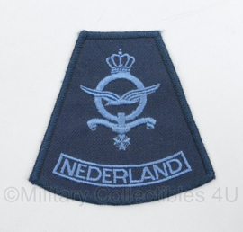 Klu Luchtmacht Nederland mouw embleem - 8,5 x 8 cm - origineel
