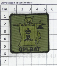 Defensie OPLBAT Opleidings bataljon Koninklijke Militaire Academie borstembleem - met klittenband - 5 x 5 cm - origineel