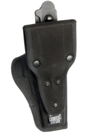 US Army open Bianchi size 15 zwart Cordura holster rechtshandig - origineel