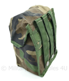 Korps Mariniers MOLLE opbouwtas algemeen middel Forest Woodland camo - licht gebruikt - 19 x 10 x 14 cm - origineel