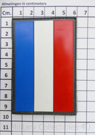 NL Vlag 3d PVC - groot formaat voor huidig uniform  - met klittenband -afmeting 9 x 6 cm.