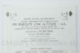 United States Flight Information IFR Enroute Low Altitude Map L5 L6 Las Vegas Denver 2004 - 25 x 13 cm - origineel
