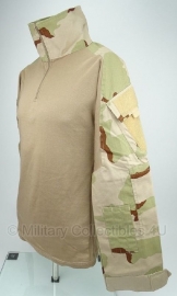 Nederlands leger commando's Desert camo tactical shirt UBAC licht gebruikt  - model met groot klittenband - maat Small, Medium, Large, XL of XXL - origineel