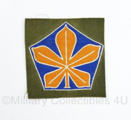 Defensie 5e Divisie kastanje blad embleem - 7 x 7 cm - origineel