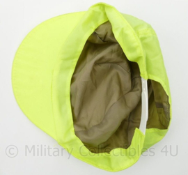 Gele Britse Politie cap - one size - gedragen - origineel