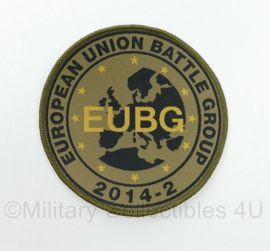 KL Nederlandse leger EUBG European Union Battle Group 2014-2 embleem - diameter 9,5 cm - origineel