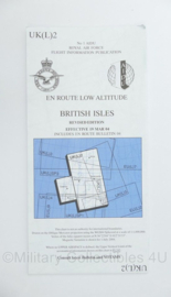 Royal Canadian Air Force Flight Information En Route Low Altitude British Isles UK(L)2 - 26,5 x 12,5 cm - origineel