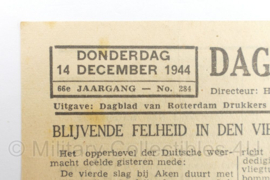 WO2 Dagblad van Rotterdam 14 december 1944   - origineel