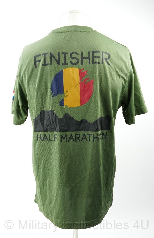 T-shirt NATO Mission Aigle Half Marathon Finisher Roemenie - maat Medium - licht gedragen - origineel