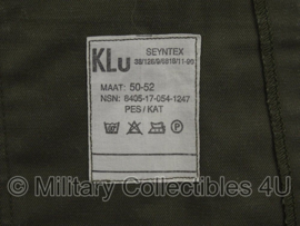 KLU Luchtmacht uniform overhemd - extra klittenband bevestigingen - lange mouw - maat 50/52 - origineel