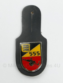 Bundeswehr FArtBtl 555 Feldartillerie-Bataillon 555 borsthanger - 8,5 x 4 cm - origineel