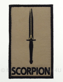 KL Nederlandse leger Korps Commandotroepen Scorpion embleem KCT - met klittenband - 8,3 x 5 cm