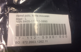 KMAR Marechaussee polo korte mouw MET borstembleem - NIEUW in de verpakking - maat LARGE  - origineel