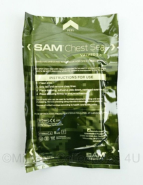 Leger Sam Chest seal with Valve ventiel, Sam Pneumothorax Valved 2.0 - om gat in borst af te dekken - nieuwste model - t.h.t. 01-04-2025 - origineel