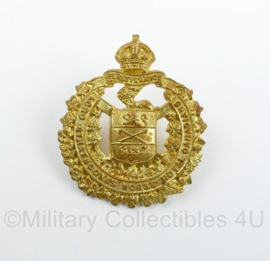 Canadese WO2  cap badge Lord Strathconas Horse Royal Canadian  - Kings Crown - 4,5 x 4 cm - origineel