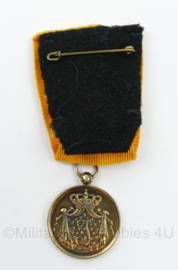 Defensie Juliana periode Trouwe dienst Medaille in goud  - 9 x 4 cm - origineel