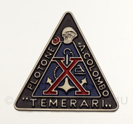 WW2 Italian RSI PLOTONE A. COLOMBO “TEMERARI “ DECIMA MAS badge