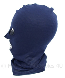 NL Politie of KMAR Marechaussee balaclava/bivakmuts - blauw - one size - origineel