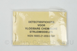 Detectiestickers voor vloeibare Chemische Strijdmiddelen - nieuwe variant - per stuk - nieuw - origineel