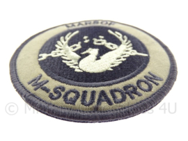KM Koninklijke Marine, Korps Mariniers embleem "MARSOF M-squadron" - met klittenband - diameter 9 cm