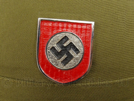 WO2 Duitse DAK Afrika Korps, Waffen SS tropenhelm - metalen insignes - replica