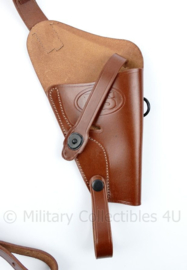 Smith & Wesson Victory .38 schouder Holster - bruin leer schouderholster