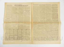 WO2 Duitse krant Tageszeitung nr. 192 18 augustus 1943 - 47 x 32 cm - origineel