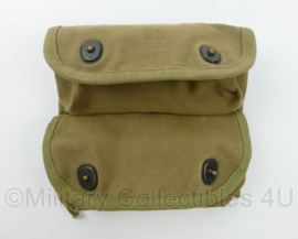 wo2 US Army Double Grenade pouch - 19 x 4,5 x 17 cm - origineel