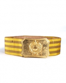 Paradekoppel officier goud  - 5 cm. breed - origineel