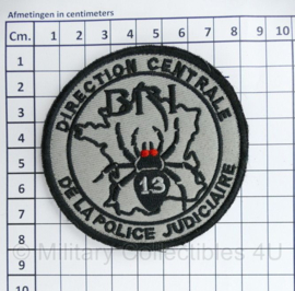 Franse Politie Direction Centrale de la Police Judiciaire embleem met klittenband  - diameter 8 cm - origineel