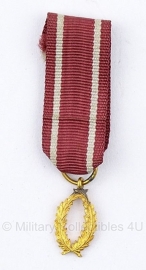 Belgische "Palm Kroonorde" gouden medaille ini- Origineel