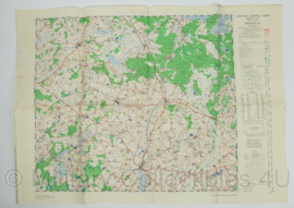 WW2 British War Office map 1944 Central Europe Prenzlau - 88 x 63,5 cm - origineel