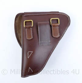 Japans replice bruin lederen Nambu 14 holster - donkerbruin