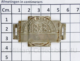 Nederlands fietsplaatje rijwielbelasting  1939 1940 - 5 ,5 x 3,5 cm - origineel