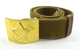 Russische leger webbing koppel met gouden parade slot en USSR teken - lengte 91 cm - origineel