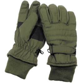 Handschoen Thinsulate groen - fleece - Small  of XXL